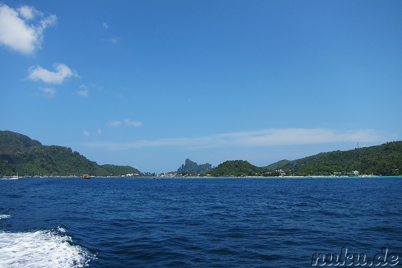 Abfahrt von Ko Phi Phi, Thailand