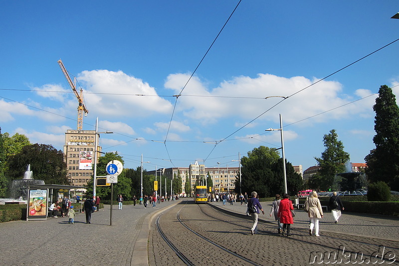 Albertplatz in Dresden, Sachsen