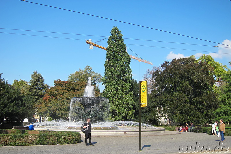 Albertplatz in Dresden, Sachsen