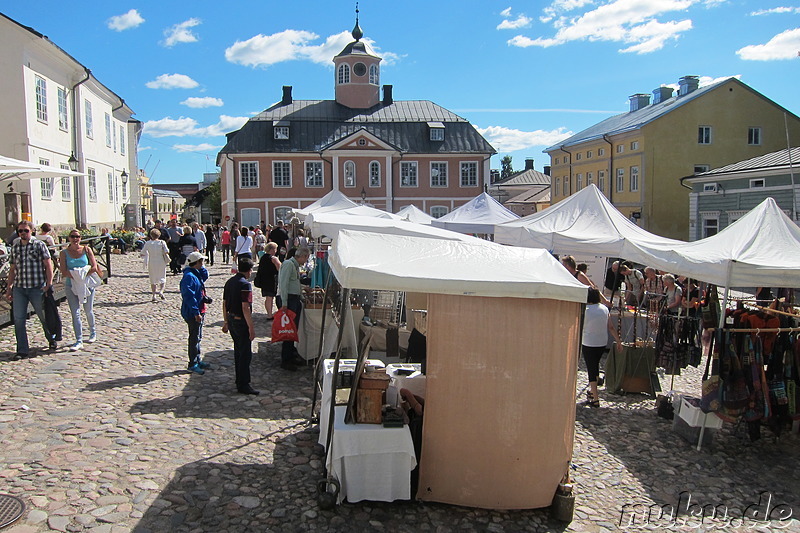 Altstadtmarkt in Porvoo, Finnland