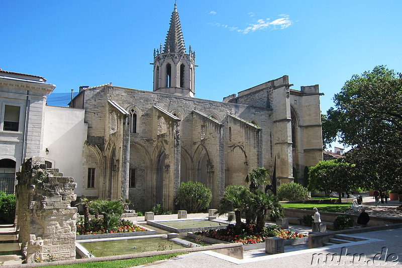 Am Agricol Perdiguier Platz in Avignon, Frankreich