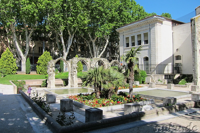 Am Agricol Perdiguier Platz in Avignon, Frankreich