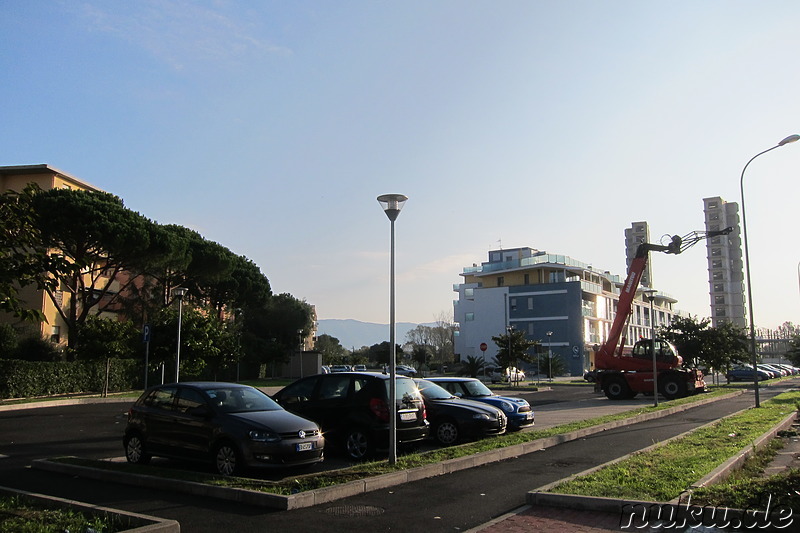 Am Apartment Daglingegneri, unserer Unterkunft in Pisa, Italien