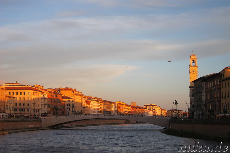 Am Arno in Pisa, Italien