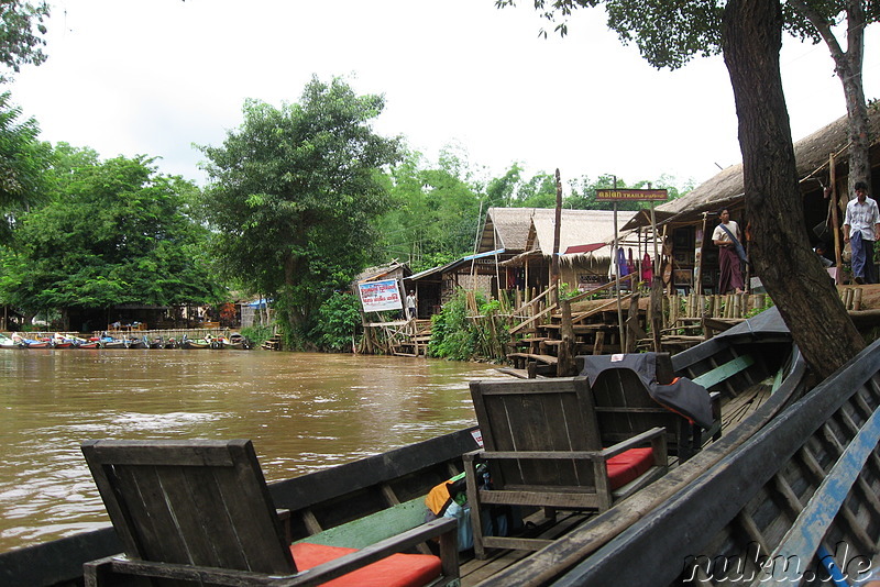 Am Bootsanleger in Inthein am Inle Lake, Myanmar