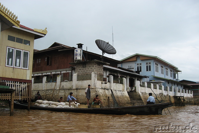 Am Bootsanleger in Nyaung Shwe, Burma