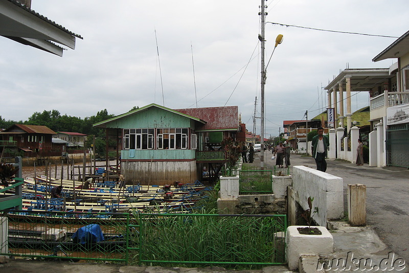 Am Bootsanleger in Nyaungshwe, Myanmar