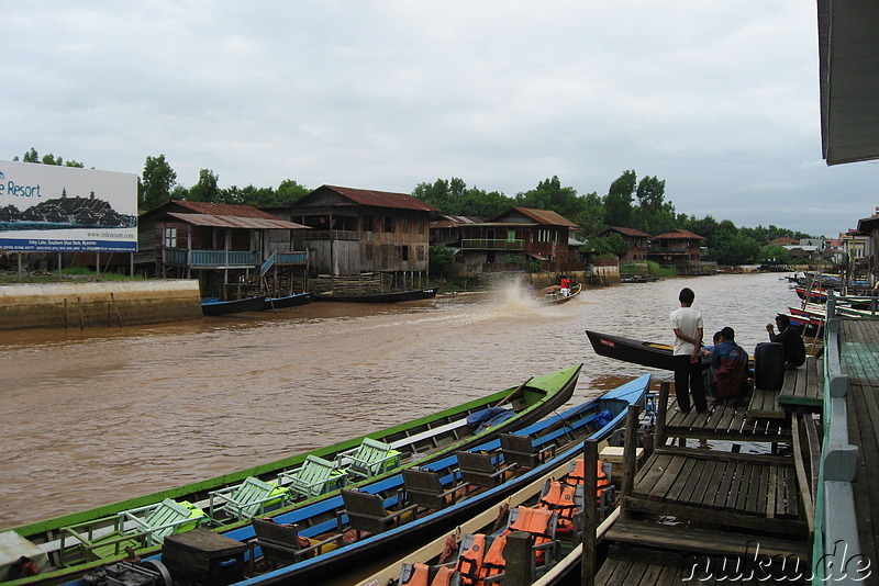 Am Bootsanleger in Nyaungshwe, Myanmar