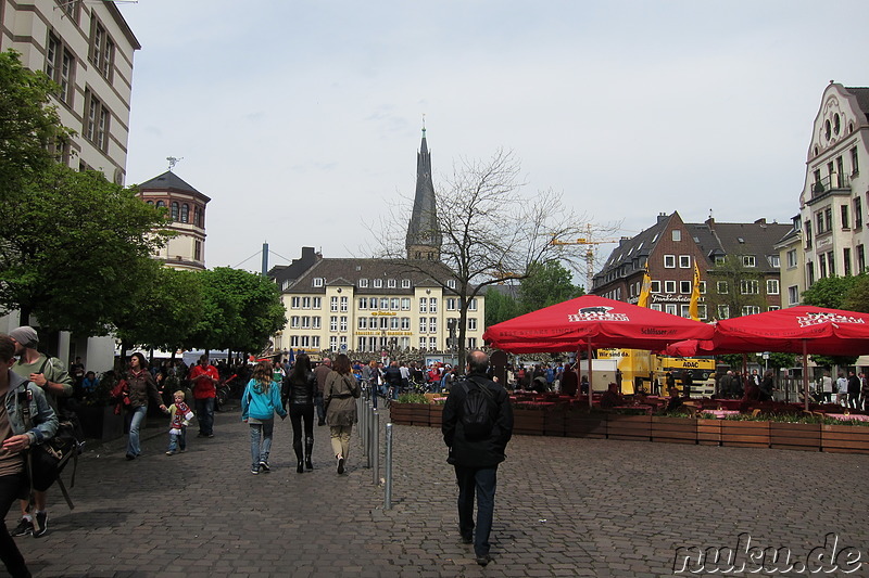 Am Burgplatz in Düsseldorf