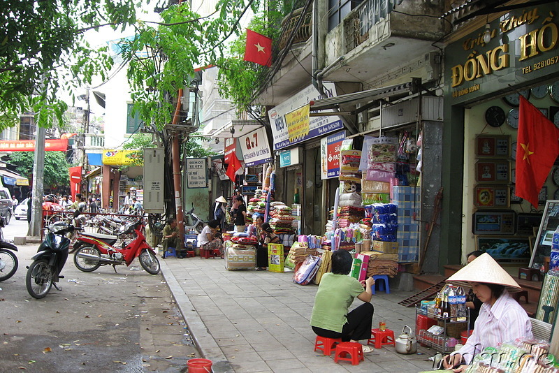 Am Cho Dong Xuan, Markt in Hanoi, Vietnam