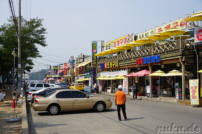 Am Eulwangli Strand (을왕리해수육장) auf der Insel Yeongjongdo (영종도) von Incheon, Korea