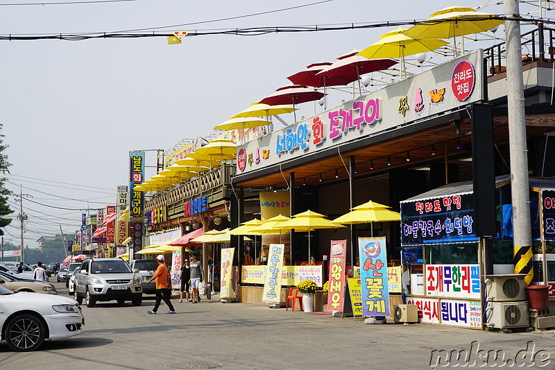 Am Eulwangli Strand (을왕리해수육장) auf der Insel Yeongjongdo (영종도) von Incheon, Korea