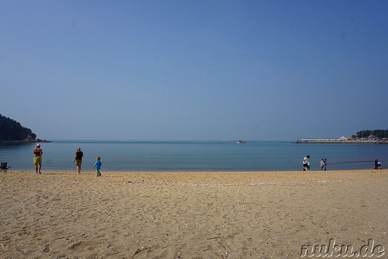 Am Eulwangli Strand (을왕리해수육장) auf der Insel Yeongjongdo (영종도) von Incheon, Korea