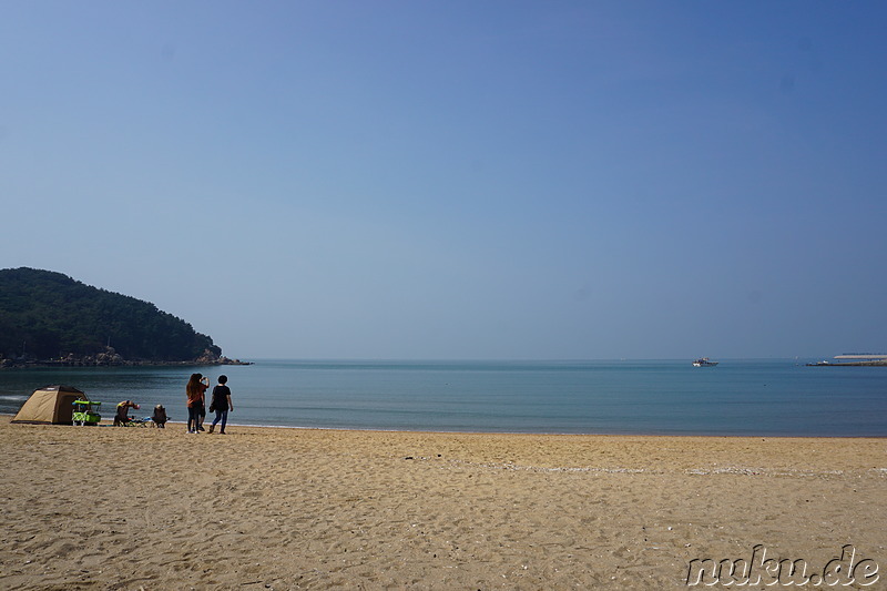 Am Eulwangli Strand (을왕리해수육장) auf der Insel Yeongjongdo (영종도) von Incheon, Korea