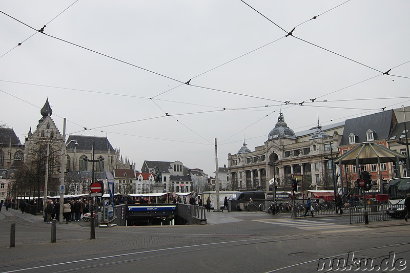 Am Groenplaats in Antwerpen, Belgien