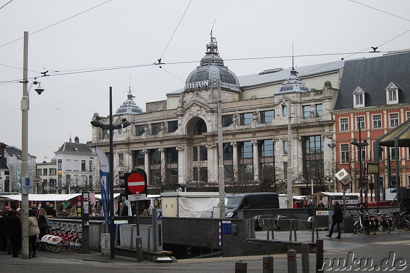 Am Groenplaats in Antwerpen, Belgien