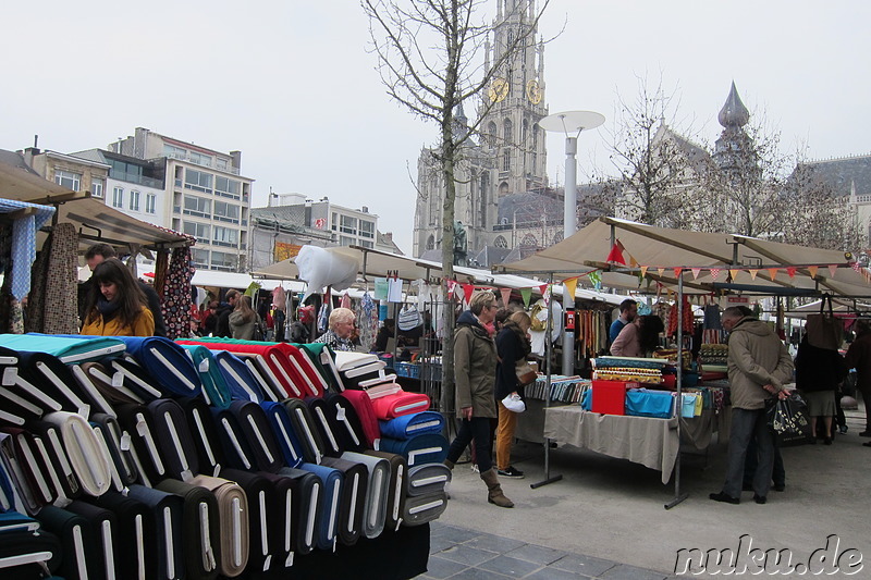 Am Groenplaats in Antwerpen, Belgien