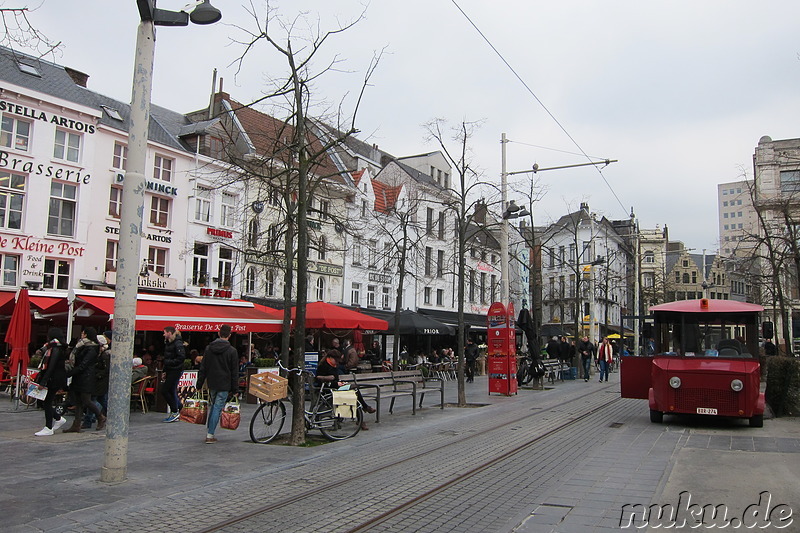 Am Groenplaats in Antwerpen, Belgien