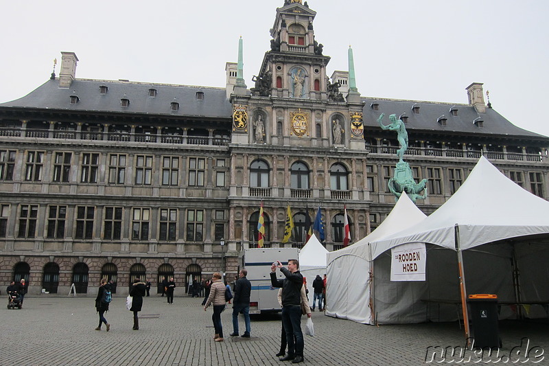 Am Grote Markt in Antwerpen, Belgien