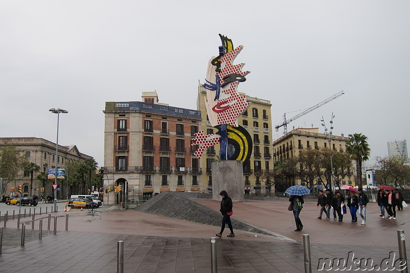 Am Hafen von Barcelona, Spanien