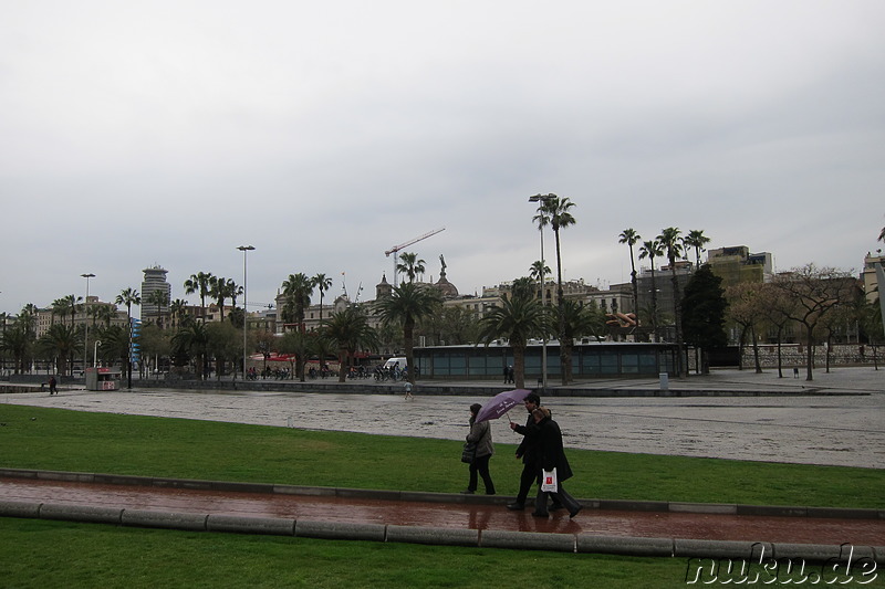 Am Hafen von Barcelona, Spanien