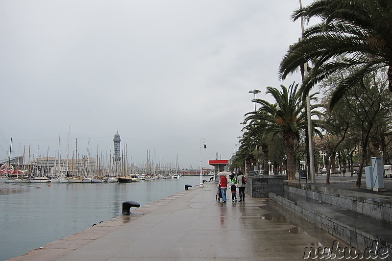 Am Hafen von Barcelona, Spanien