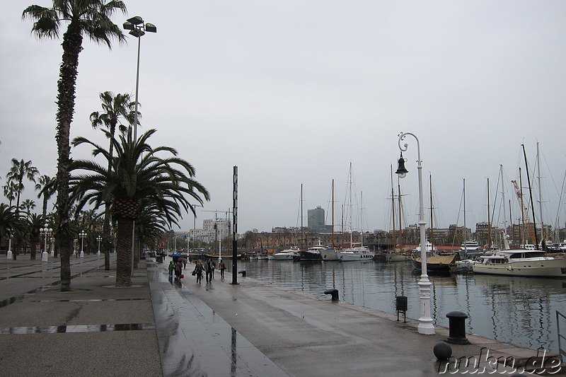 Am Hafen von Barcelona, Spanien