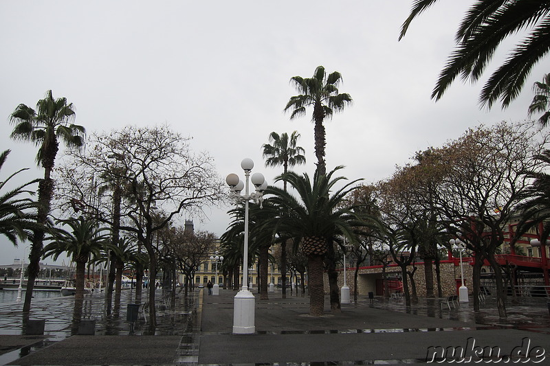 Am Hafen von Barcelona, Spanien