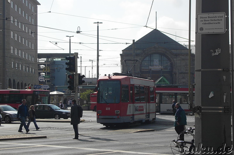 Am Hauptbahnhof in Nürnberg