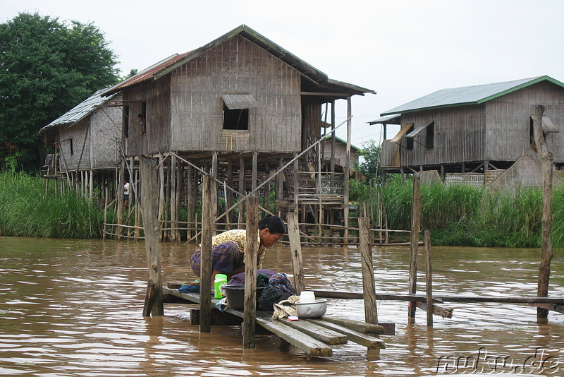 Am Inle Lake zwischen Nyaung Shwe und Ywama in Burma