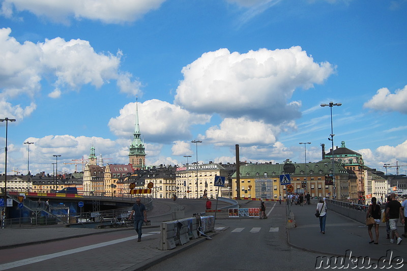 Am Katarinahissen - Aufzug in Stockholm, Schweden