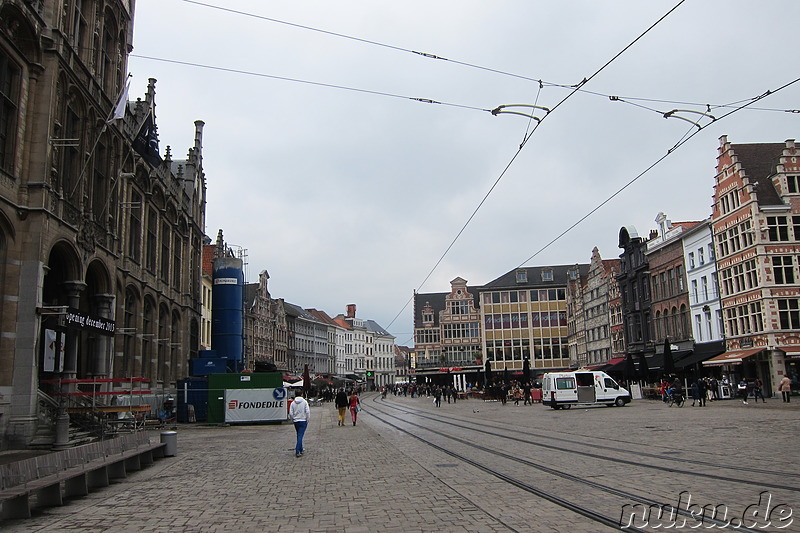 Am Korenmarkt in Gent, Belgien