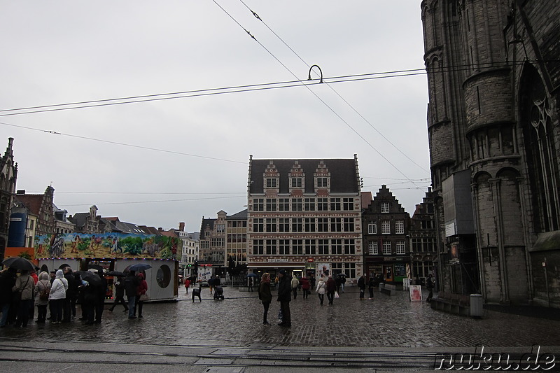 Am Korenmarkt in Gent, Belgien