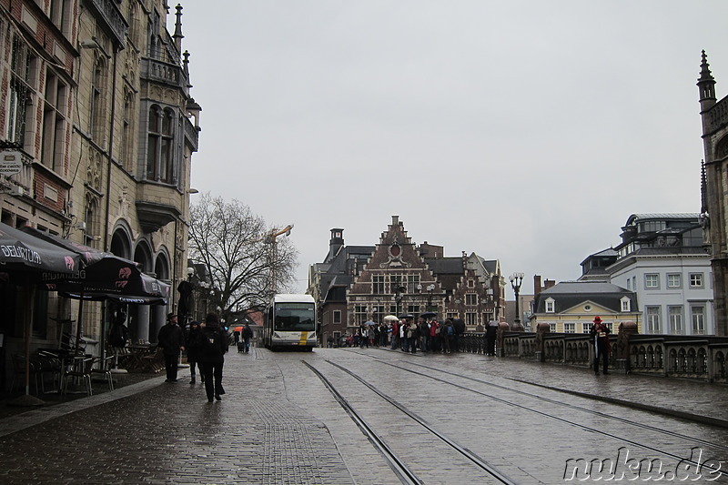 Am Korenmarkt in Gent, Belgien