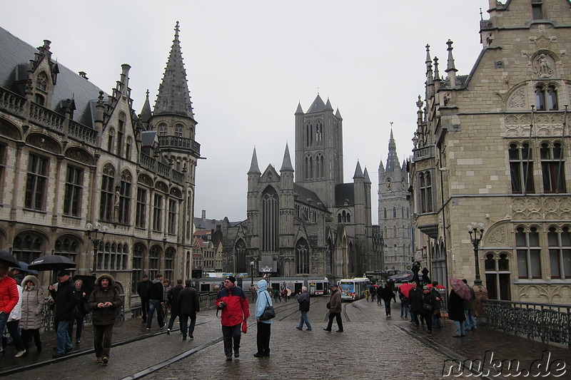 Am Korenmarkt in Gent, Belgien