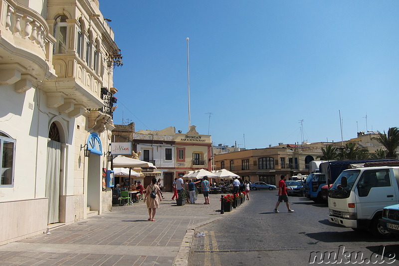Am Marsaxlokk Square in Marsaxlokk, Malta