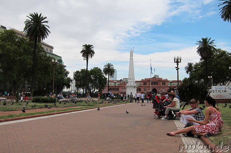 Am Plaza de Mayo in Buenos Aires, Argentinien