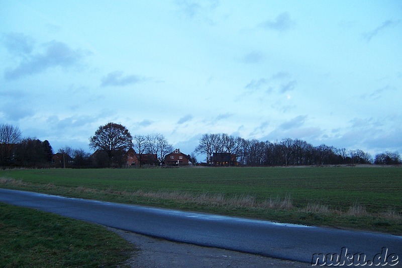 am späten Nachmittag in Wulfsen