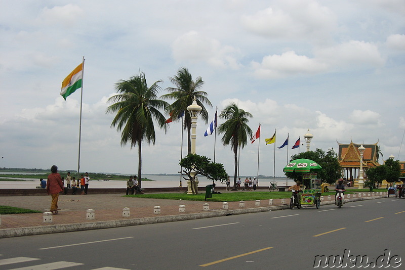 Am Tonle Sap Fluss in Phnom Penh