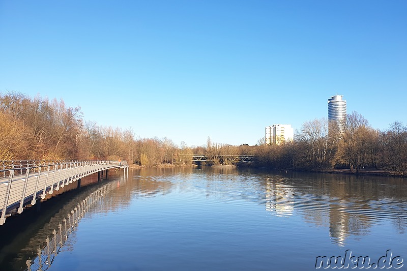 Am Wöhrder See in Nürnberg im März 2018