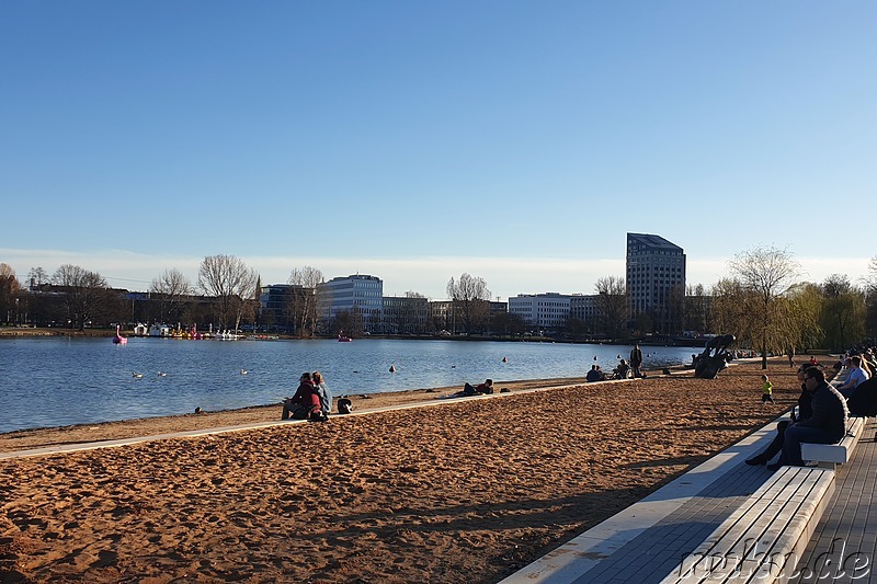 Am Wöhrder See in Nürnberg im März 2018