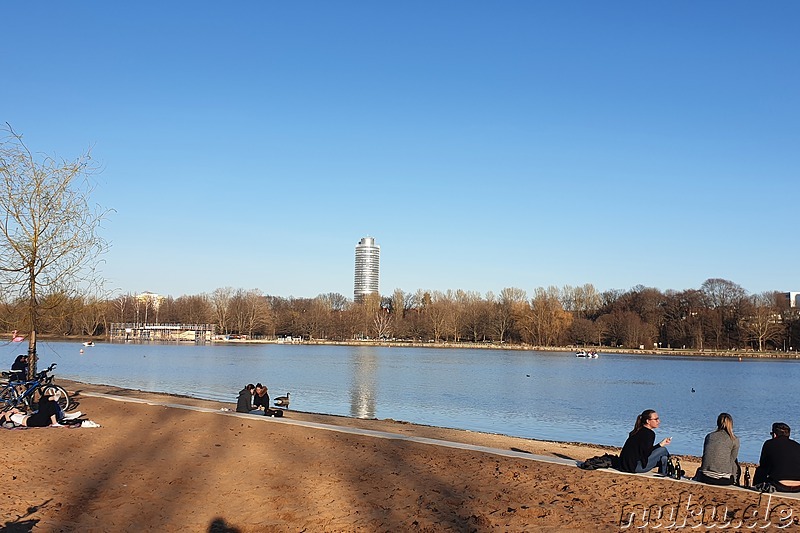 Am Wöhrder See in Nürnberg im März 2018