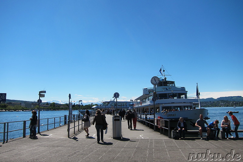 Am Zürichsee in Zürich, Schweiz