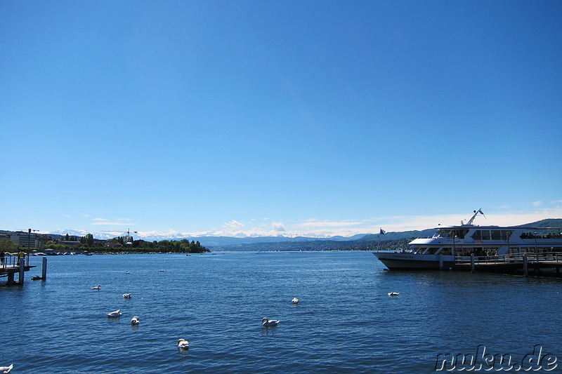 Am Zürichsee in Zürich, Schweiz