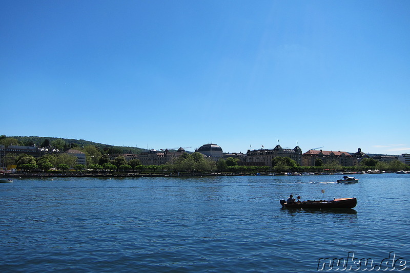 Am Zürichsee in Zürich, Schweiz