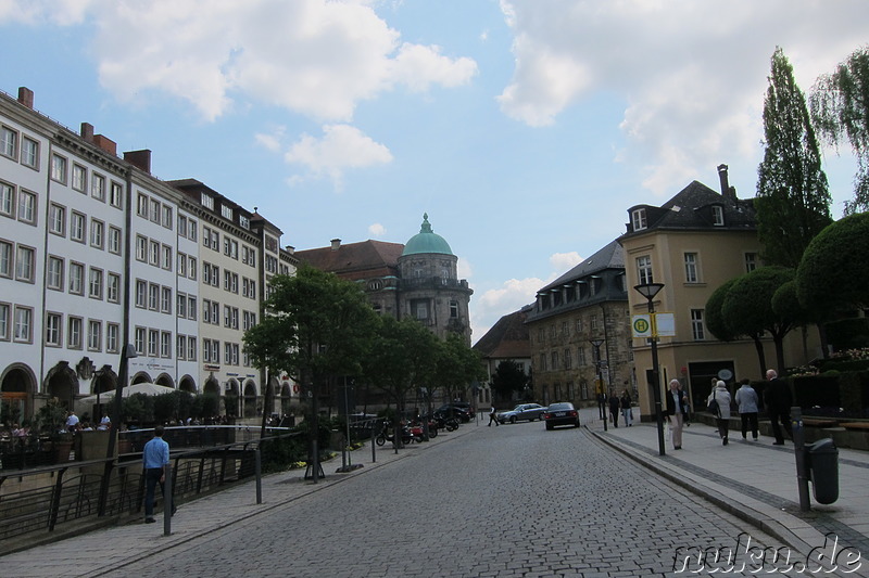 An den Schlossterrassen in Bayreuth, Bayern