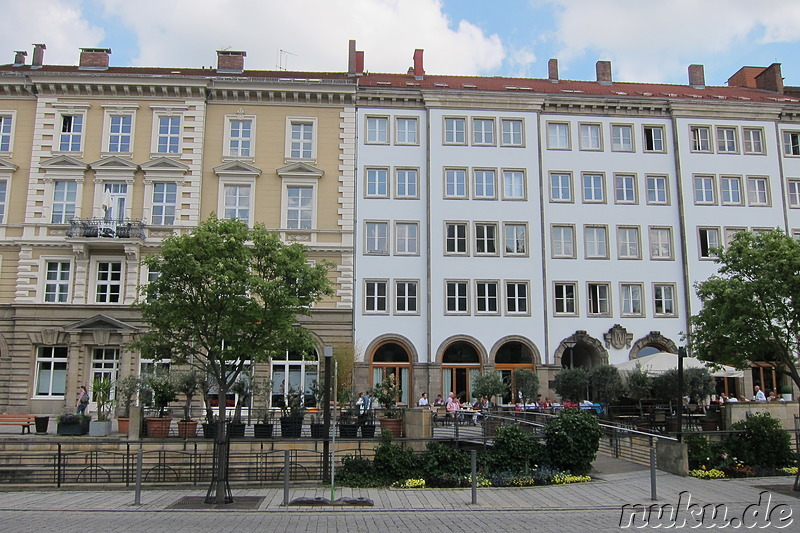 An den Schlossterrassen in Bayreuth, Bayern