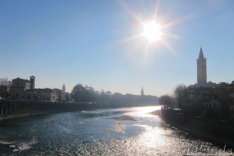 An der Adige in Verona, Italien