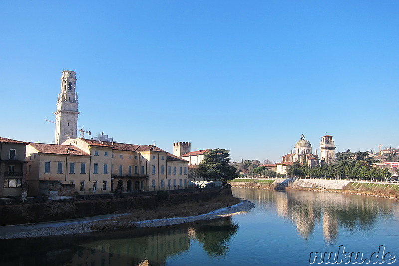 An der Adige in Verona, Italien