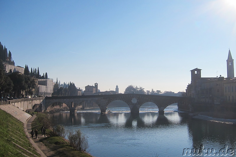 An der Adige in Verona, Italien